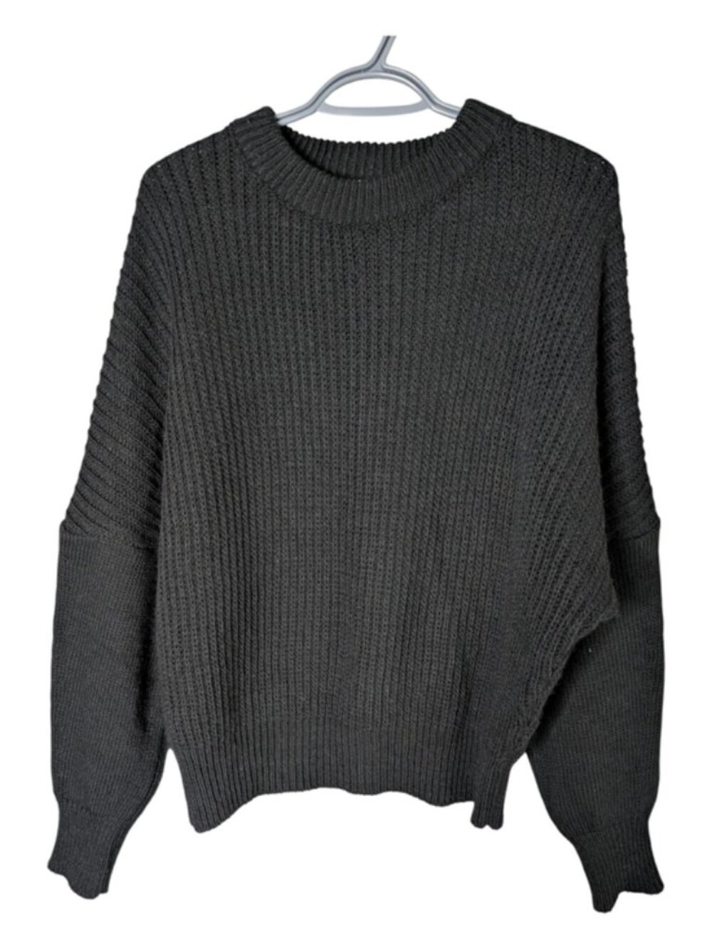 &Merci Black Wool/Alpaca Blend Knit Crew‎ Neck Sweater Size Large